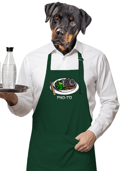 Pho-to kötény Bottle Green