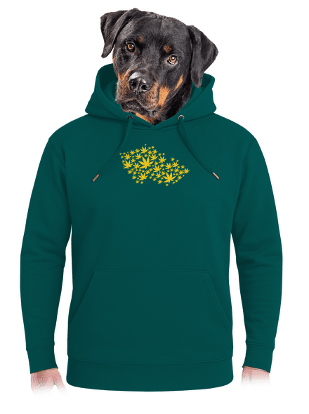 Ganja country unisex prémium pulóver Emerald Green
