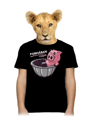 Formában gyerek póló Black