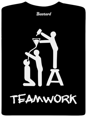 Teamwork férfi hosszú ujjú póló Black