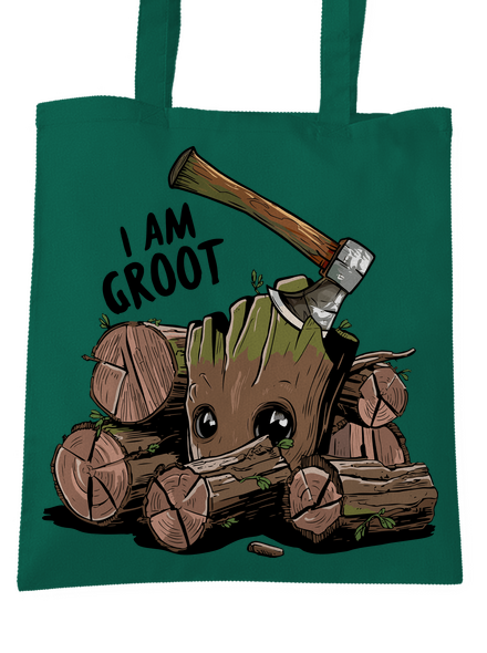 I Am Groot táska Bottle Green