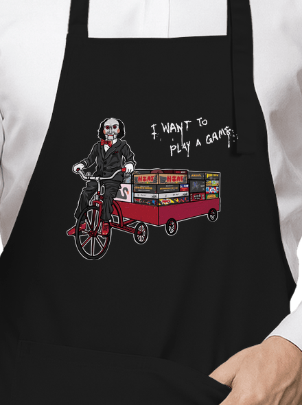 I want to play a game kötény Black