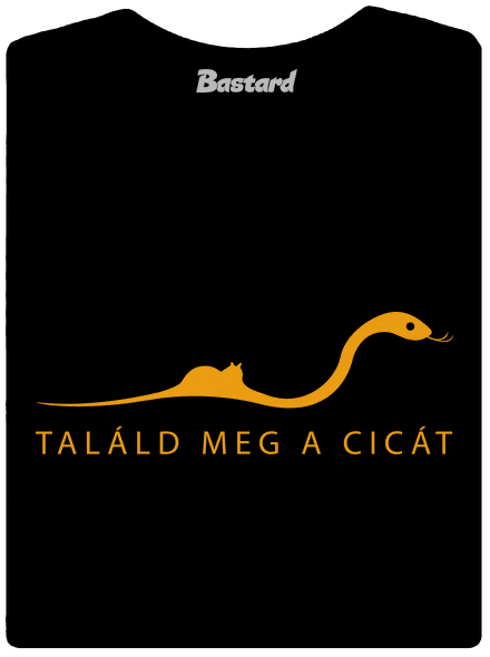 Találd meg a cicát prémium női póló Black