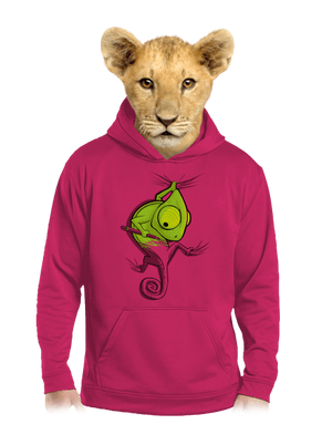 Hibajavító gyerek kenguruzsebes pulóver Hot Pink