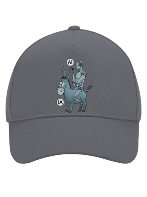 Szamár és AI baseballsapka Graphite grey