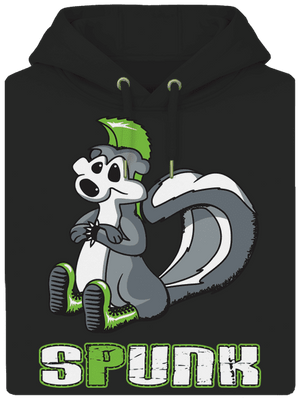 Spunk unisex prémium pulóver Dark Black