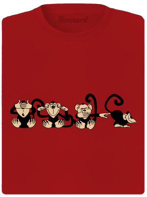 Majmok női sportpóló Red Mal