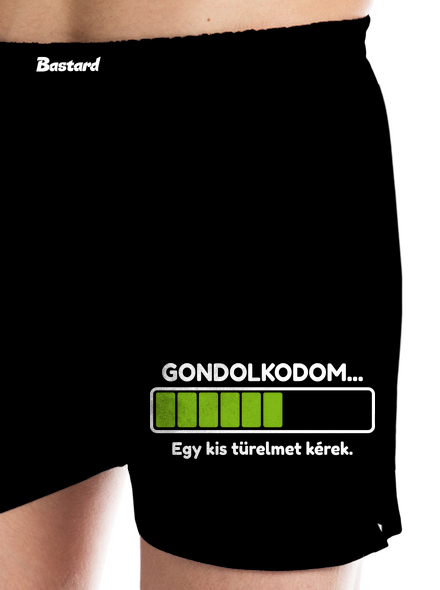 Gondolkodom férfi alsó nadrág Black