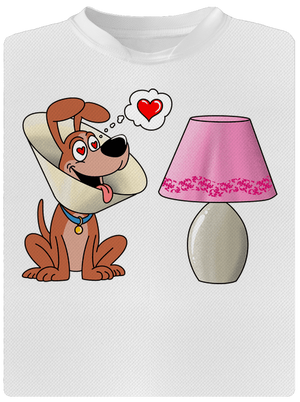 Szerelmes kutya gyerek sport póló White