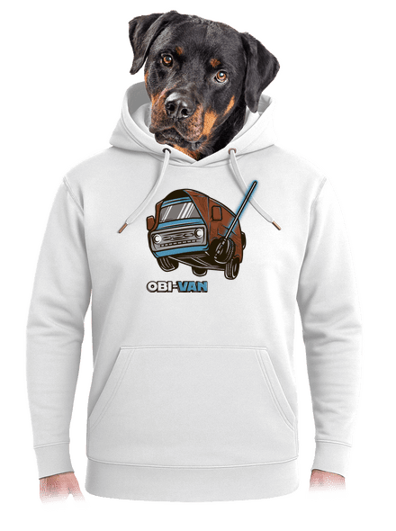 Obi Van unisex prémium pulóver Snowwhite
