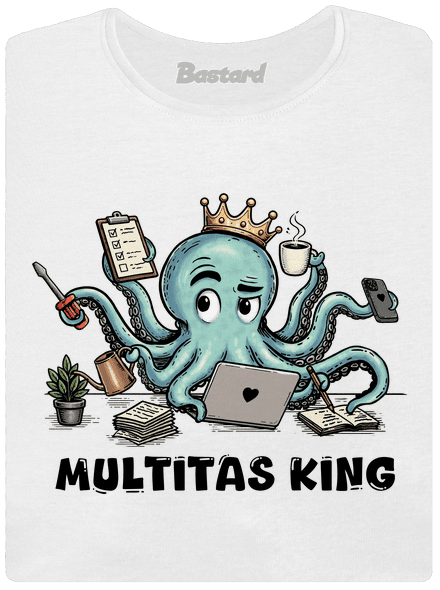 Multitas king prémium női póló White