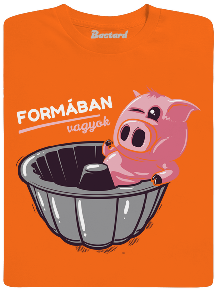 Formában férfi póló Orange