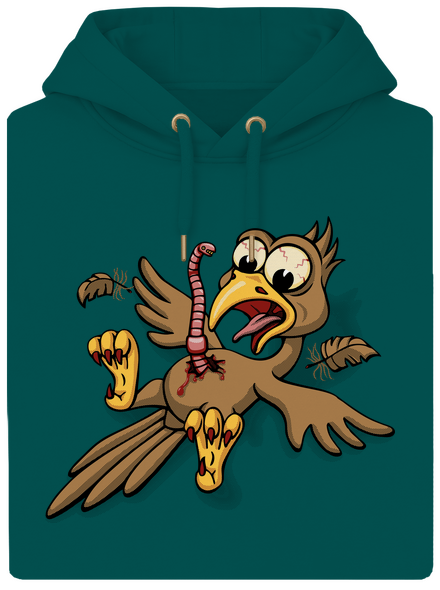 Giliszta betolakodó unisex prémium pulóver Emerald Green
