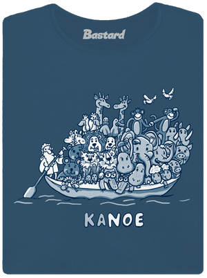 Noé bárkája prémium női póló Petrol Blue