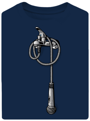 A zuhanny alatt unisex túlméretezett póló Midnight Blue