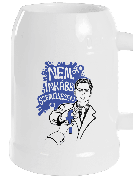 Inkább személyesen söröskorsó White