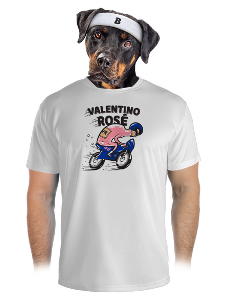Valentino Rosé férfi sportpóló White