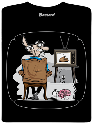 TV News gyerek póló Black