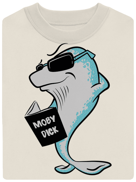 Moby Dick unisex crewneck Off White