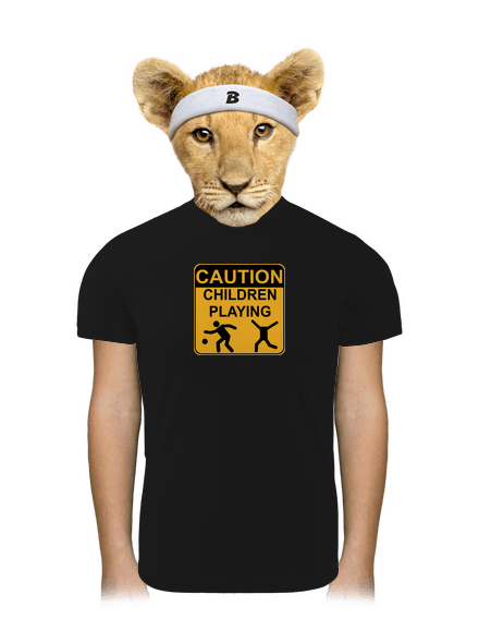 Children Playing gyerek sport póló Black