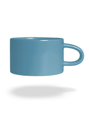 Nyomtatás nélkül macaron bögre Blue Macaron