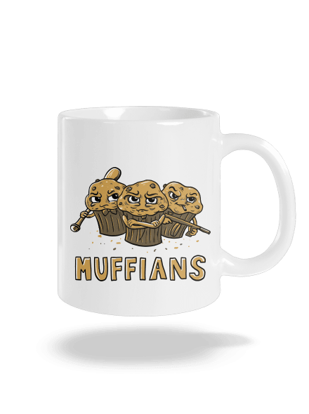 Muffians hagyományos bögre White