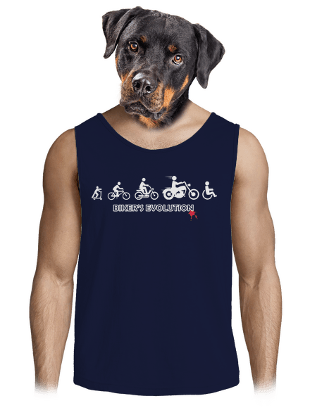 Bikers evolution férfi trikó French Navy