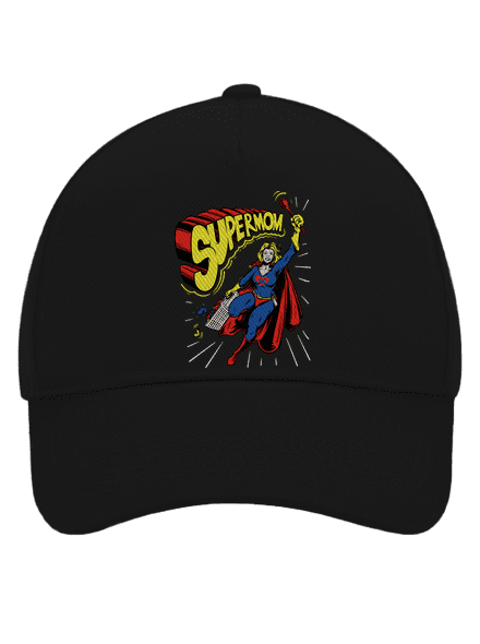 Supermom baseballsapka Black