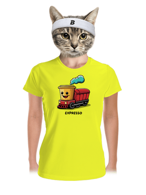 Expresso női sportpóló Neon Yellow