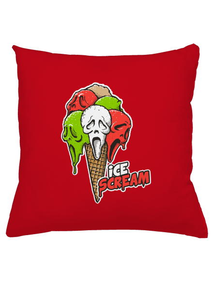 Ice Scream párna Red