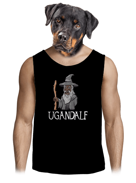 Ugandalf férfi trikó Black