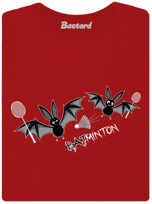 Batminton prémium női póló Red Mal