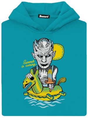 Summer is coming 2 gyerek kenguruzsebes pulóver Hawaiian Blue