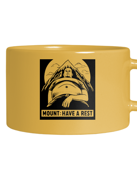 Mount have a rest macaron bögre Yellow Macaron