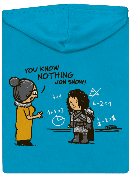 You know nothing cipzáras női pulóver Blue Atol