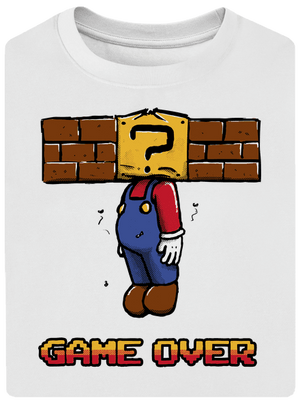 Game over unisex túlméretezett póló White