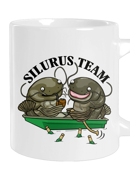 Silurus team nagy bögre White