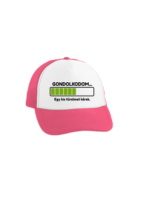 Gondolkodom teherautós sapka Fluorescent Pink cap