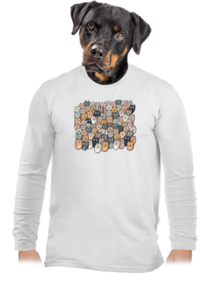 férfi hosszú ujjú póló