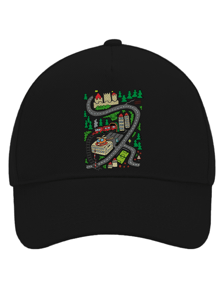 Úton baseballsapka Black