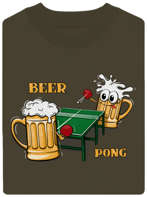 Beer pong unisex crewneck Urban Khaki