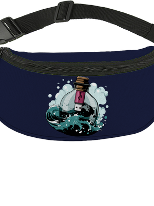 USB üzenet egy üvegben övtáska French Navy