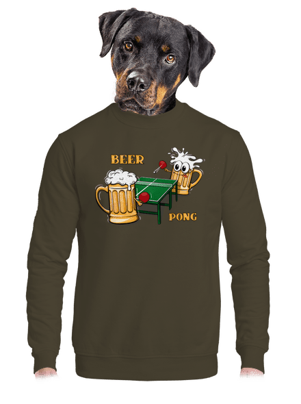 Beer pong unisex crewneck Urban Khaki