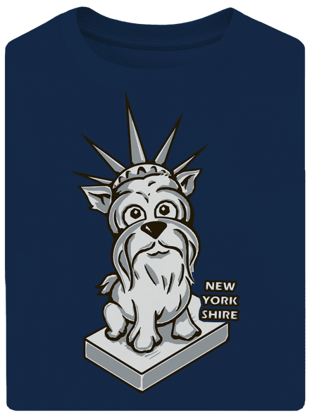 New Yorkshire unisex túlméretezett póló Midnight Blue