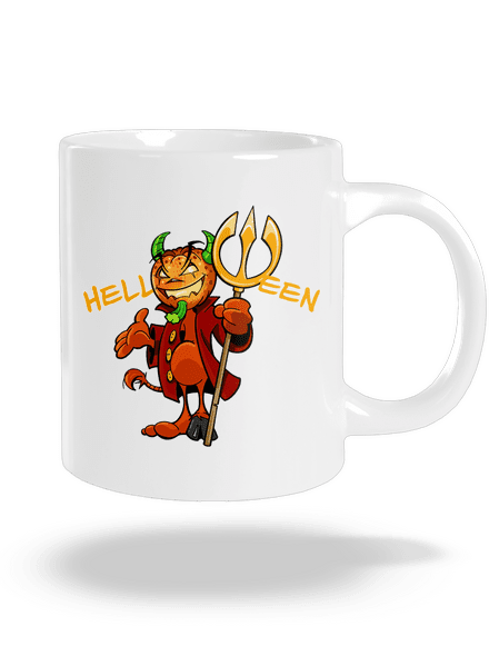 Helloween nagy bögre White
