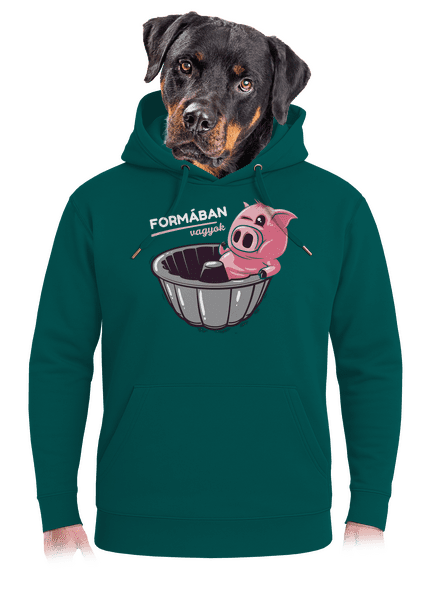 Formában unisex prémium pulóver Emerald Green