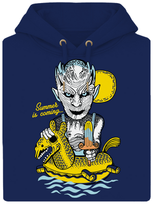 Summer is coming 2 unisex prémium pulóver Navy