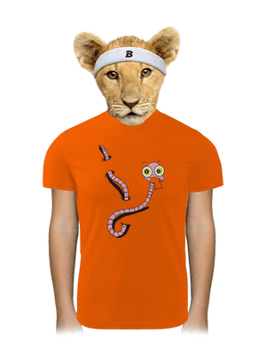 Féreg gyerek sport póló Neon Orange