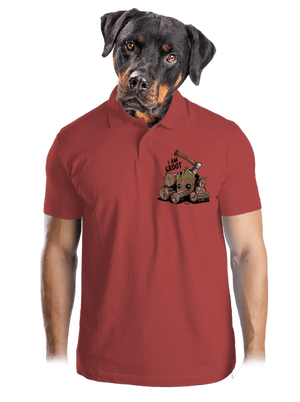 I Am Groot férfi pólóingek Burgundy