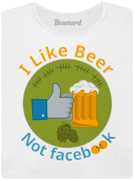 I like beer prémium női póló White